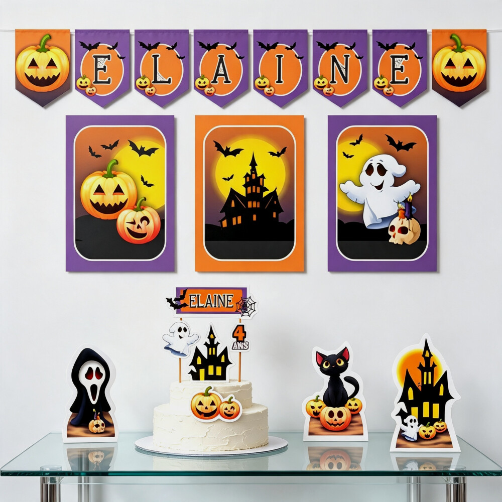 Kit Festa Halloween Papelaria Personalizada | Só um Bolinho