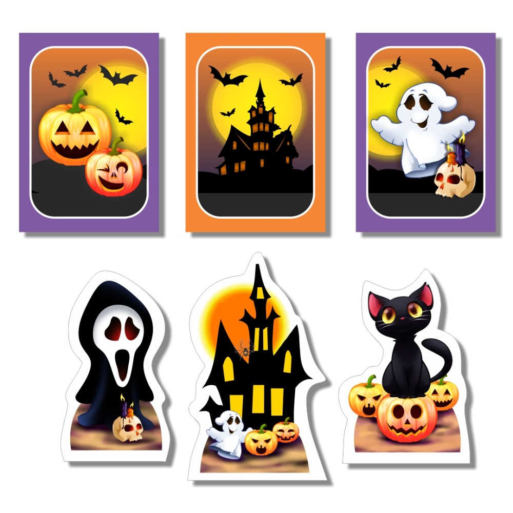 Kit Festa Halloween Papelaria Personalizada | Só um Bolinho