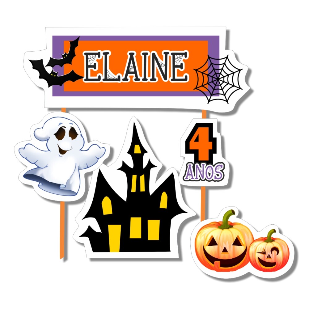 Kit Festa Halloween Papelaria Personalizada | Só um Bolinho
