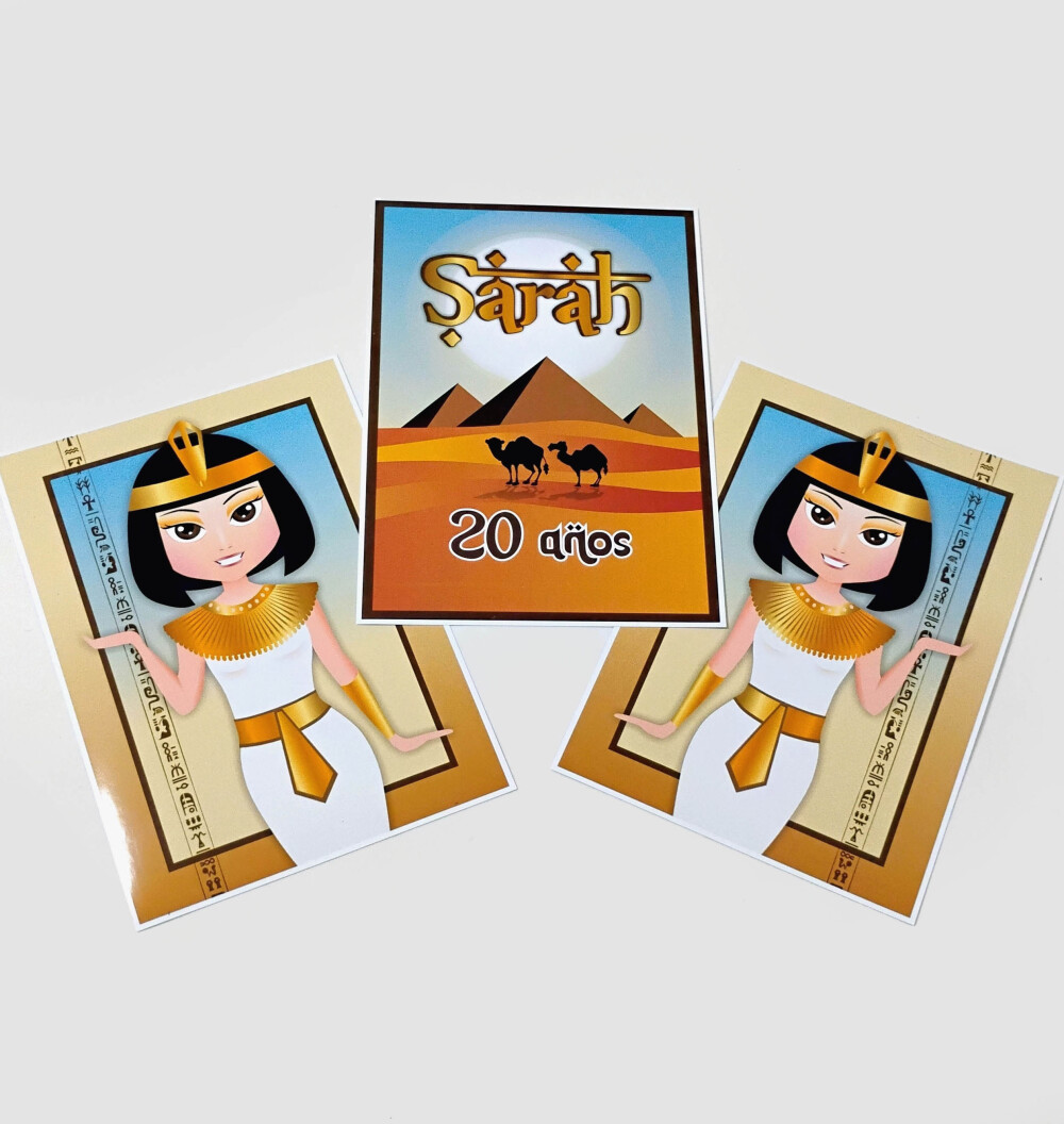 Kit Festa Rainhas do Egito Cleópatra e Nefertiti | Só um Bolinh