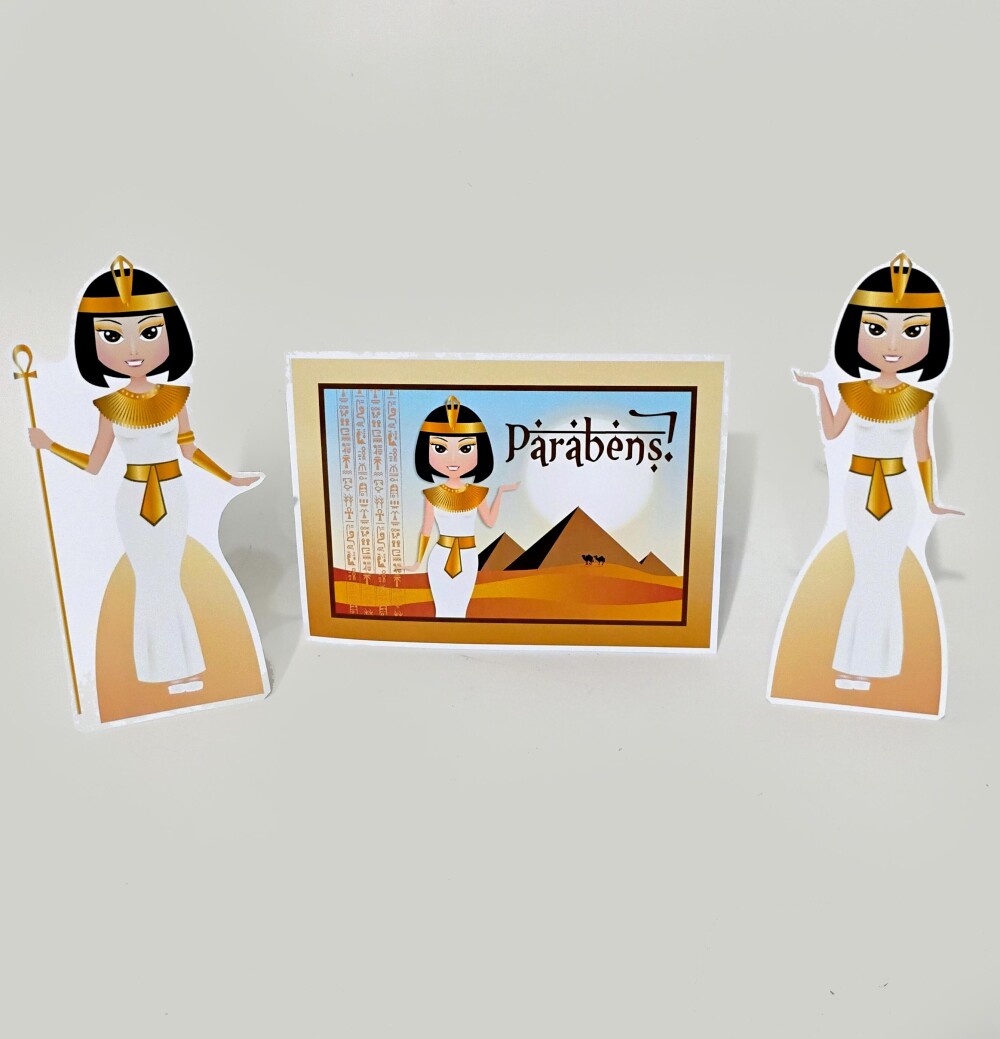 Kit Festa Cleópatra Jovem Teen Papelaria Personalizada