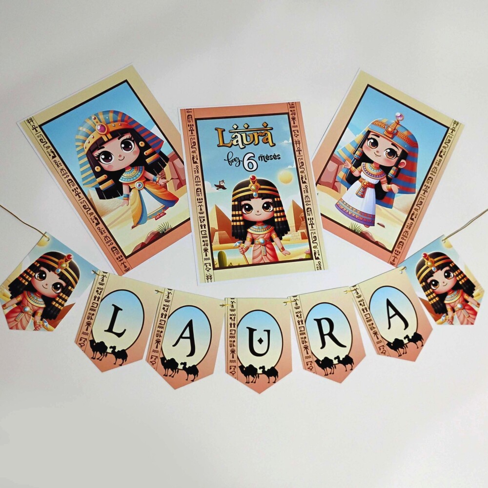 Kit Festa Cleópatra Infantil Menina Papelaria Personalizada
