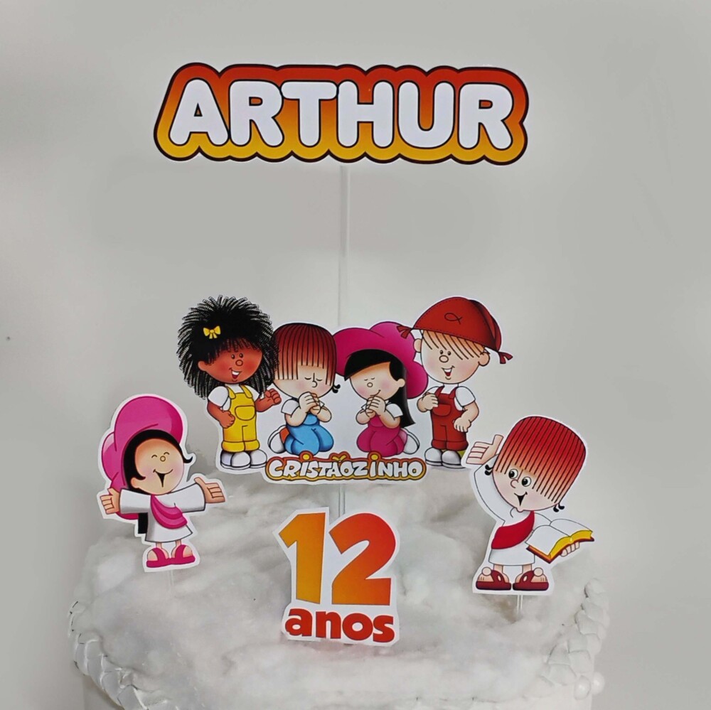 Kit Festa Turma do Cristãozinho Menina Rosa | Só um Bolinho