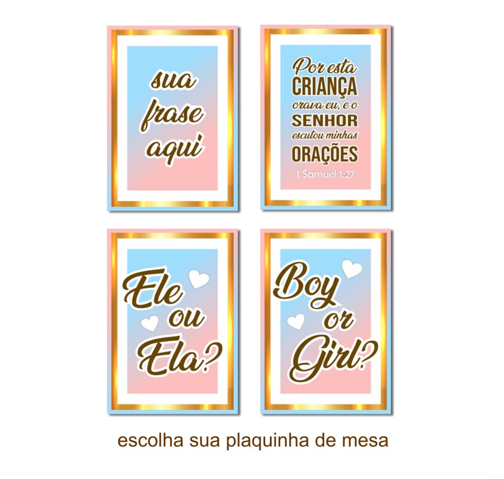 Kit Festa Chá Revelação Ursinhos | Só um Bolinho