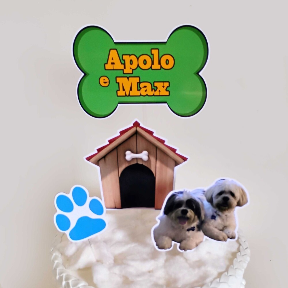 Kit Festa Pets Papelaria Personalizada | Só um Bolinho