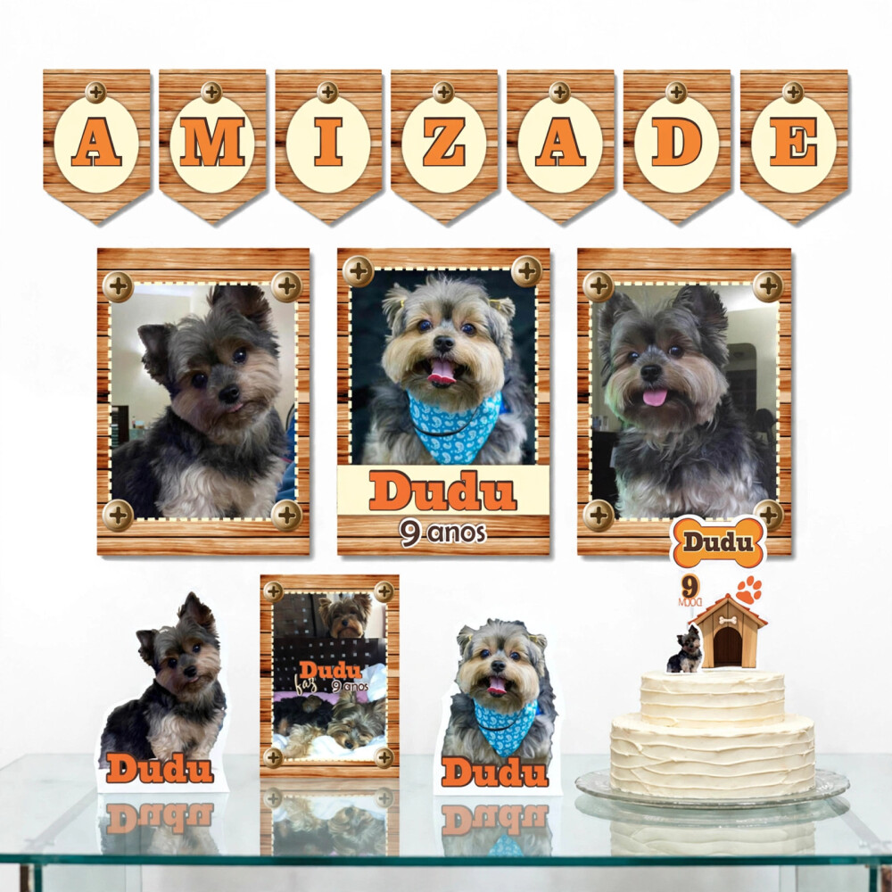 Kit Festa Pets Papelaria Personalizada | Só um Bolinho