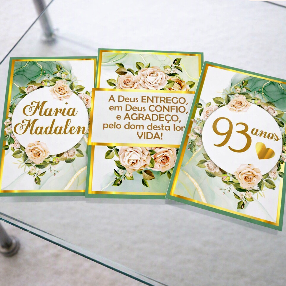 Kit Festa Floral Feminino Papelaria | Só um Bolinho