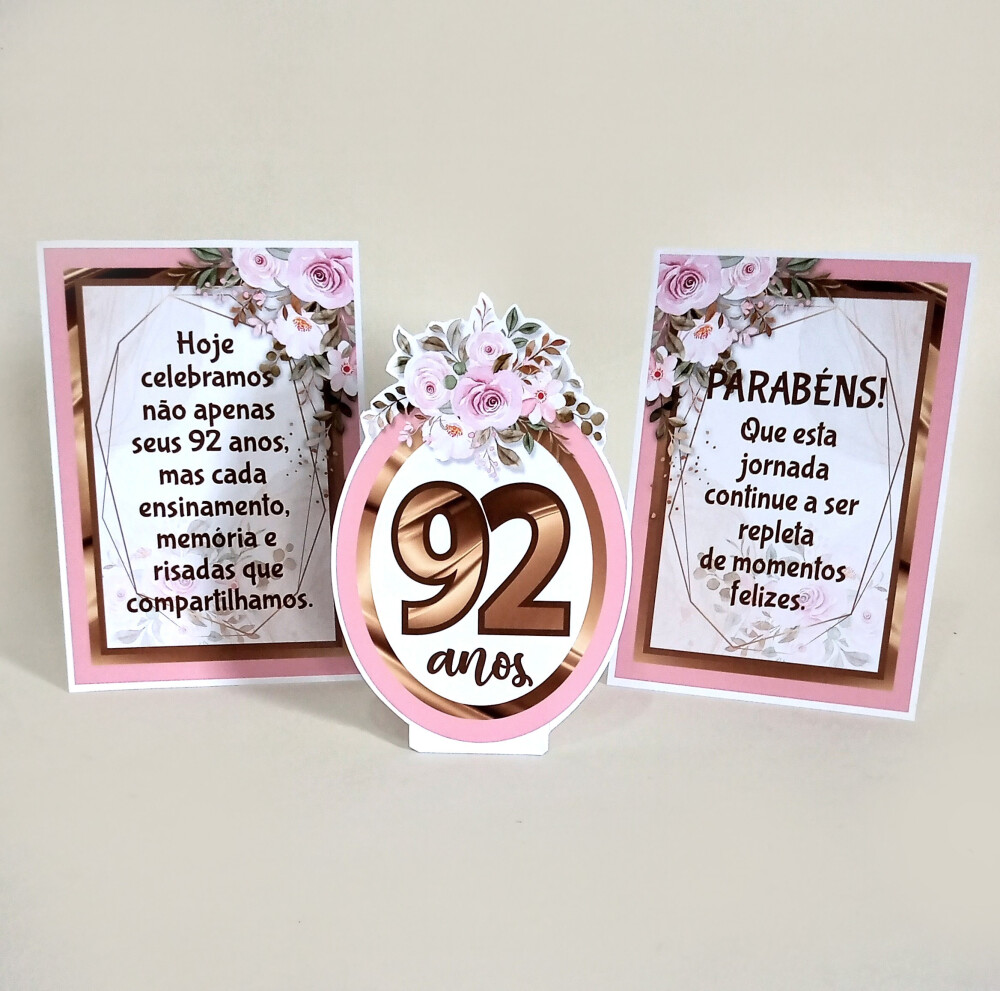 Kit Festa Floral Feminino Papelaria | Só um Bolinho