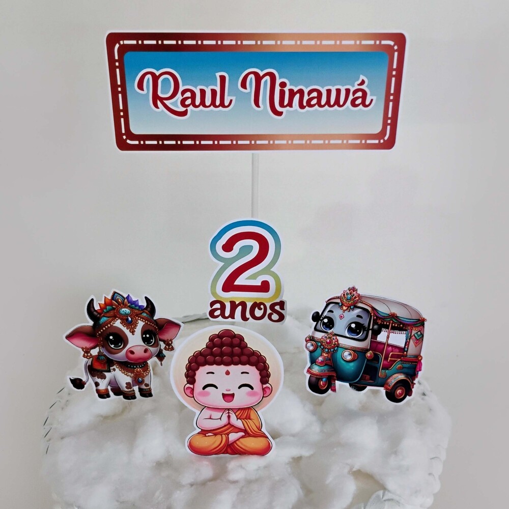 Kit Festa Indiana Buda Ganesha Papelaria | Só um Bolinho