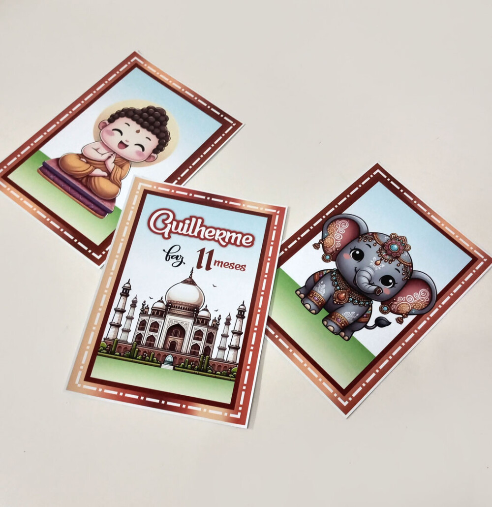 Kit Festa Indiana Buda Ganesha Rosa | Papelaria Menina