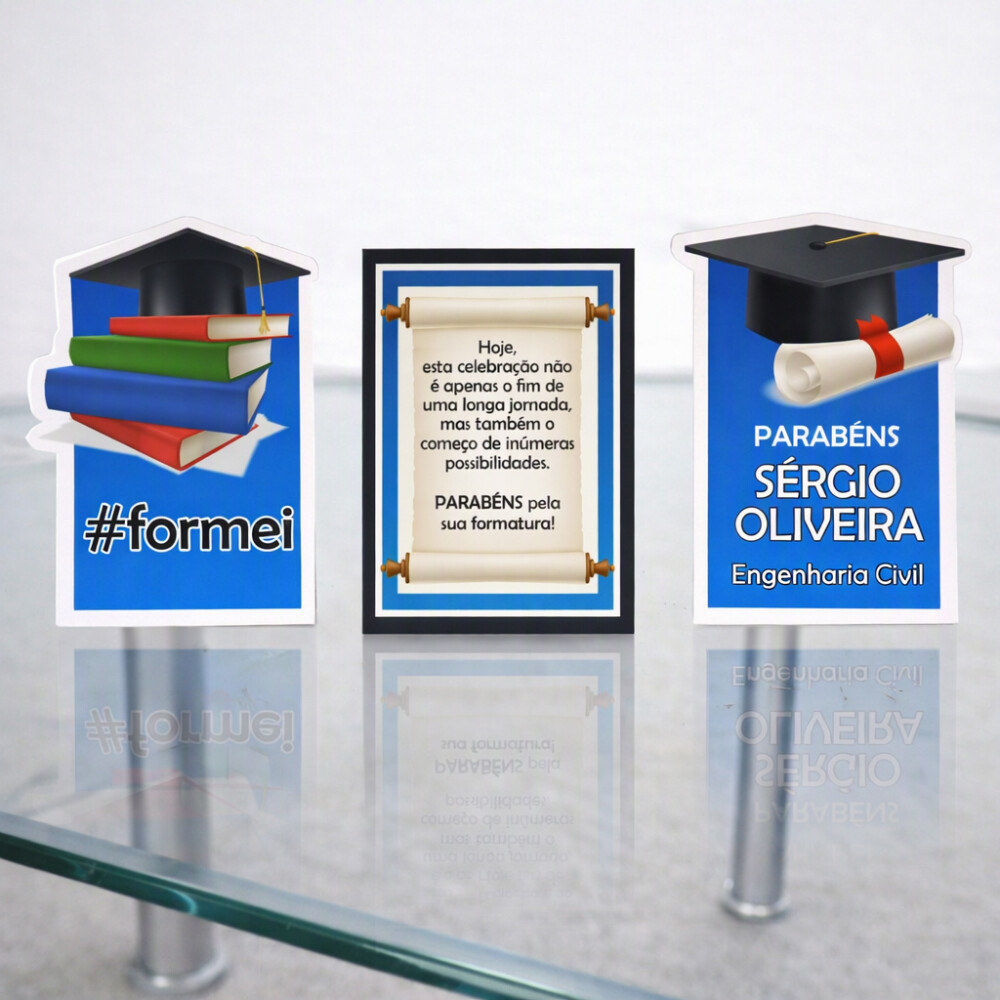 Kit Festa Formatura Graduação Qualquer Curso | Só um Bolinho