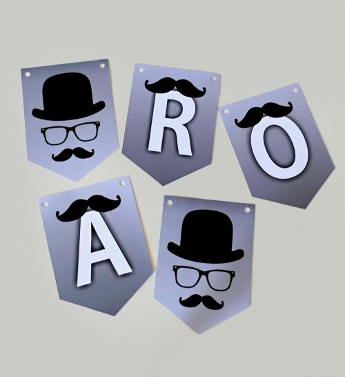 Kit Festa Aniversario Masculino Retro Vintage Bigode