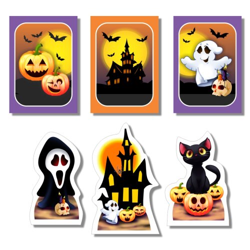 Kit Festa Halloween Papelaria Personalizada | Só um Bolinho