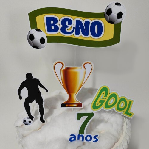 Kit Festa Futebol Papelaria Personalizada | Só um Bolinho