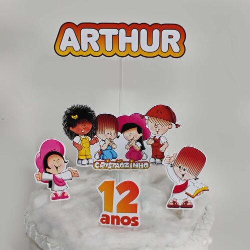Kit Festa Turma do Cristãozinho Menino Azul | Só um Bolinho