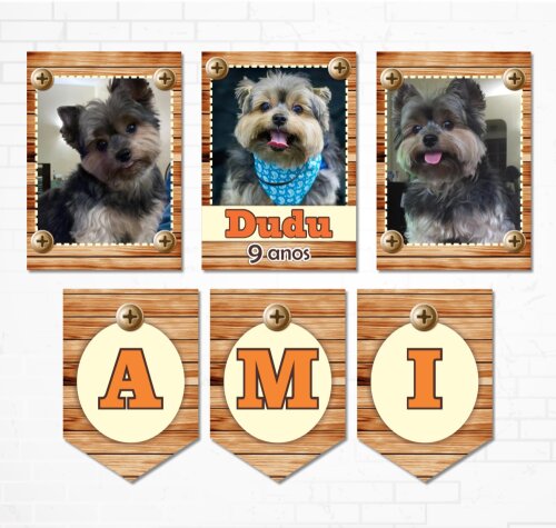Kit Festa Pets Papelaria Personalizada | Só um Bolinho