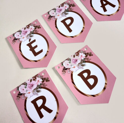 Kit Festa Floral Feminino Papelaria | Só um Bolinho