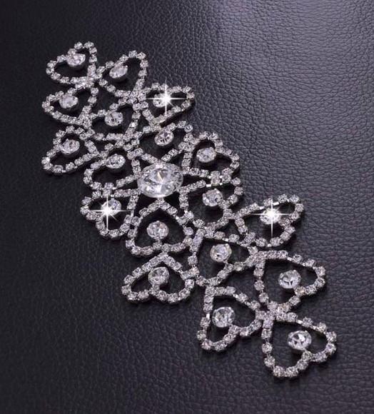 Aplique de strass Corações