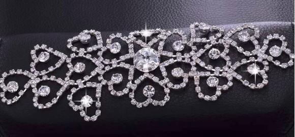 Aplique de strass Corações
