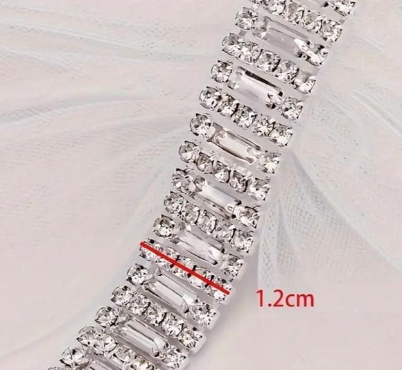 Aplique de Strass Fita de Cristal