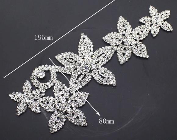 Aplique de strass Flores diversas