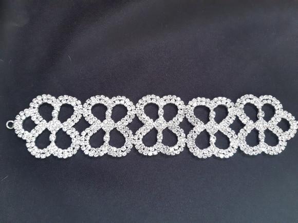 Aplique de strass para cinto prata, rosé, dourado ou chumbo