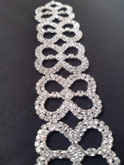 Aplique de strass para cinto prata, rosé, dourado ou chumbo