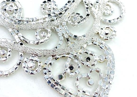 Aplique de Strass para Decote de Vestido de Festa
