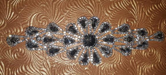 Aplique Flor de Strass para vestido de noiva ou festa