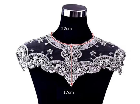 Capa de Ombro Bordada para Vestido de Noiva ou de Festa