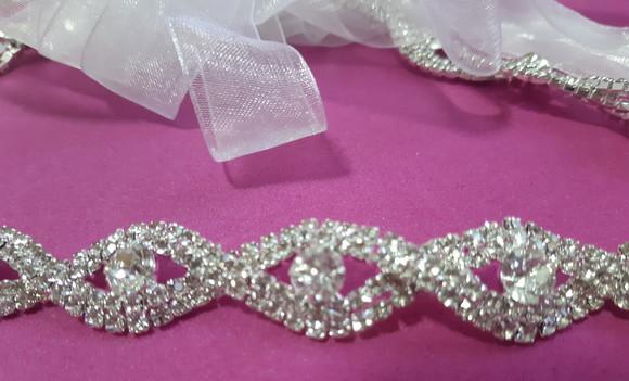 Cinto de de strass entrelaços