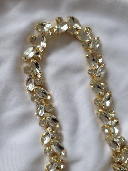 Cinto de Pedraria para Noiva Dourado