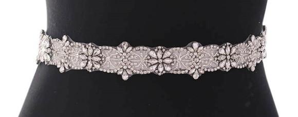 Cinto de Strass Bordado de Renda
