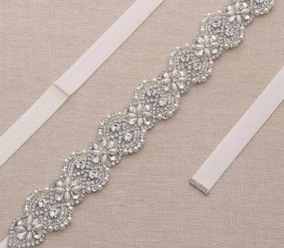 Cinto de Strass e Pérolas
