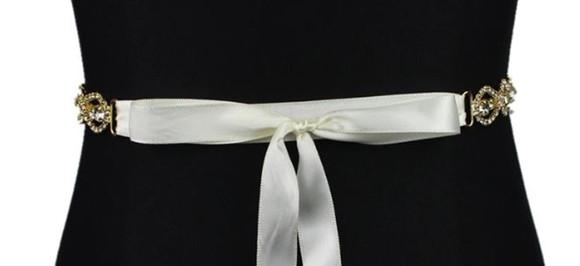 Cinto de strass Flor para vestido de noiva ou de festa