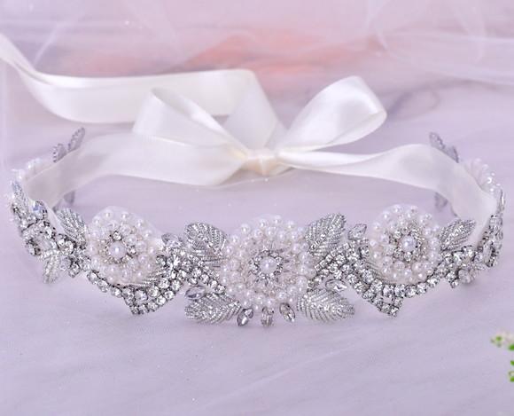 Cinto de Strass Flores de Pérola