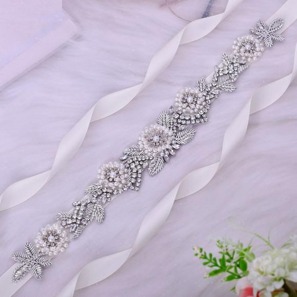 Cinto de Strass Flores de Pérola