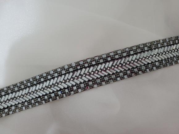 Cinto de strass fumê