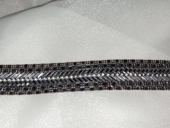 Cinto de strass fumê