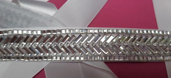 Cinto de Strass Geométrico para Vestido de Festa