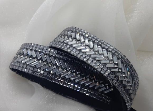 Cinto de Strass Grafite