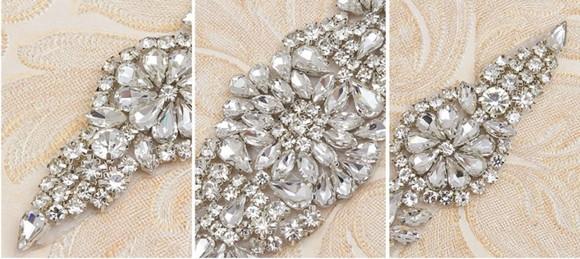 Cinto de Strass Grande Aplique 80cm