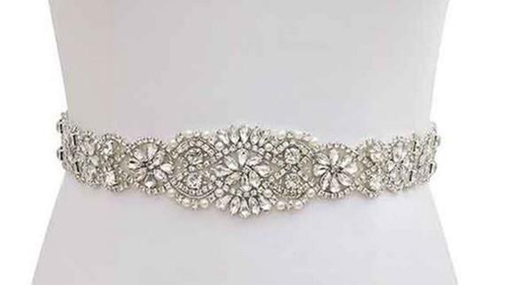 Cinto de Strass Grande Prata Dourado ou Rosé 57cm
