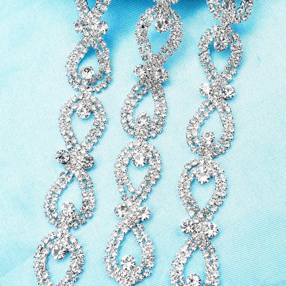 Cinto de Strass Laços Prata