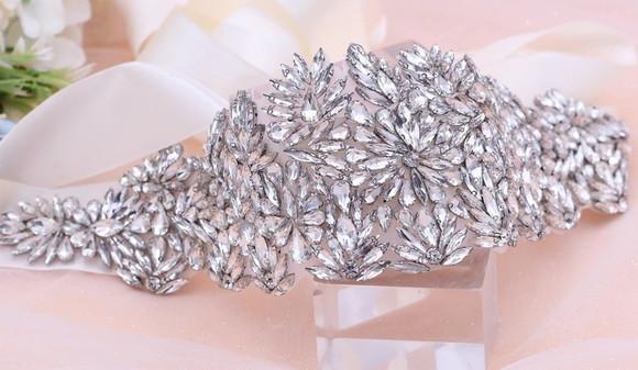 Cinto de Strass Luxo Bordado Largo
