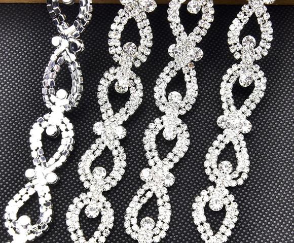 Cinto de Strass Laços Prata