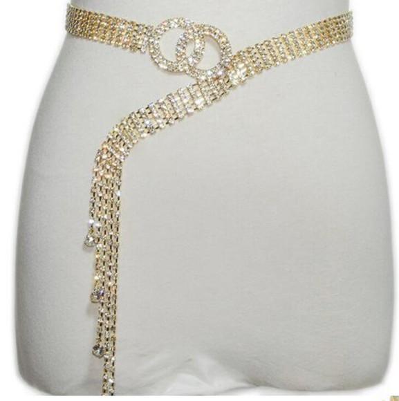 Cinto de strass luxo, cintura toda, dourado ou prata