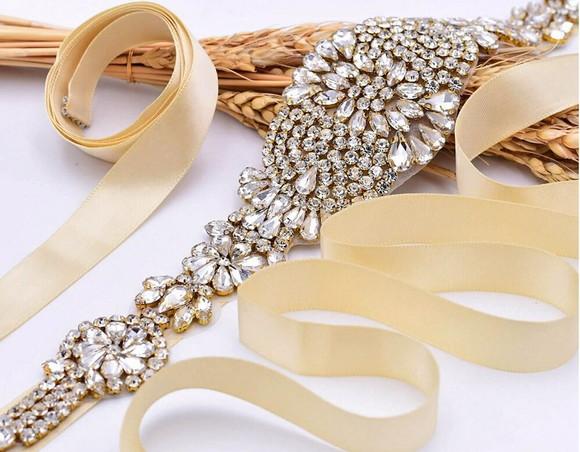 Cinto de Strass Luxo, Prata, Rosé ou Dourado