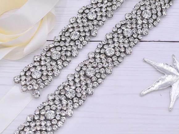 Cinto de Strass Prata Luxuoso