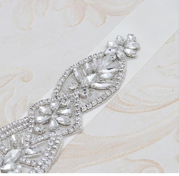 Cinto de strass prata luxuoso